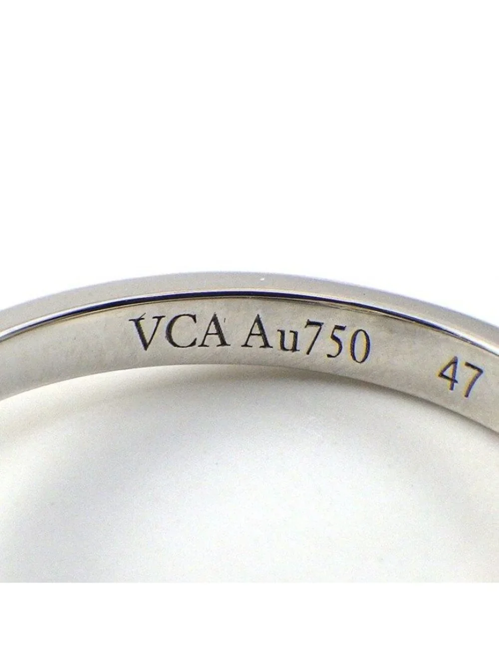 Van Cleef & Arpels Ring Sweet Alhambra Points Diamond Total 18k White Gold